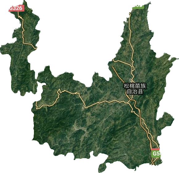 松桃苗族自治縣衛(wèi)星圖