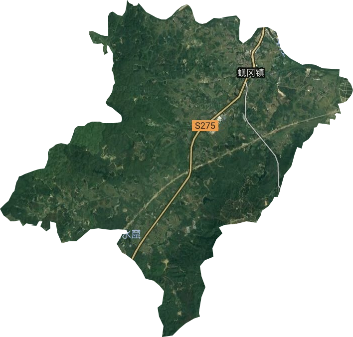 蜆岡鎮衛星圖