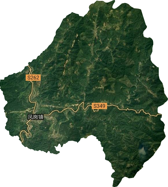 鳳崗鎮衛星圖