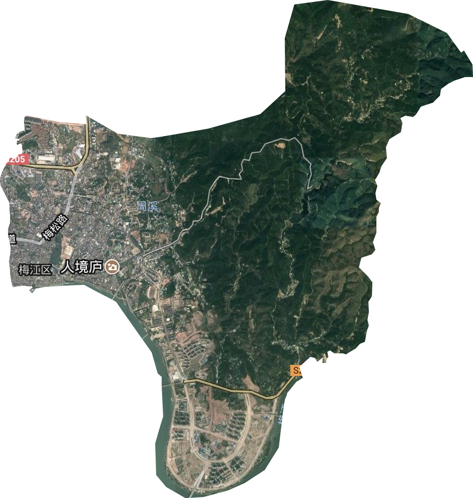 金山街道衛星圖