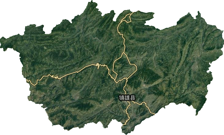 鎮雄縣衛星圖