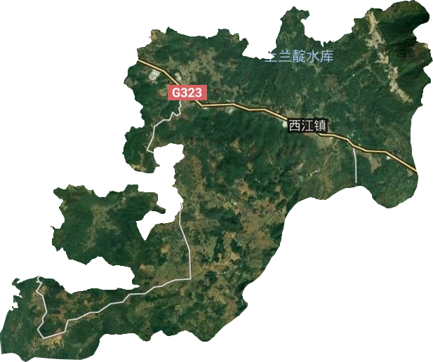 西江鎮(zhèn)衛(wèi)星圖