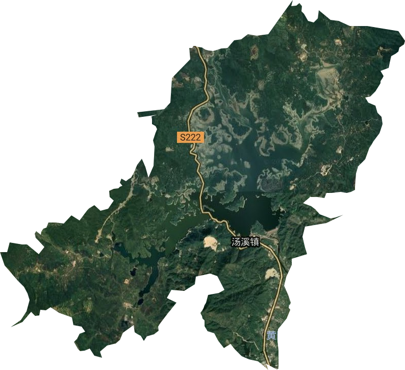 湯溪鎮衛星圖