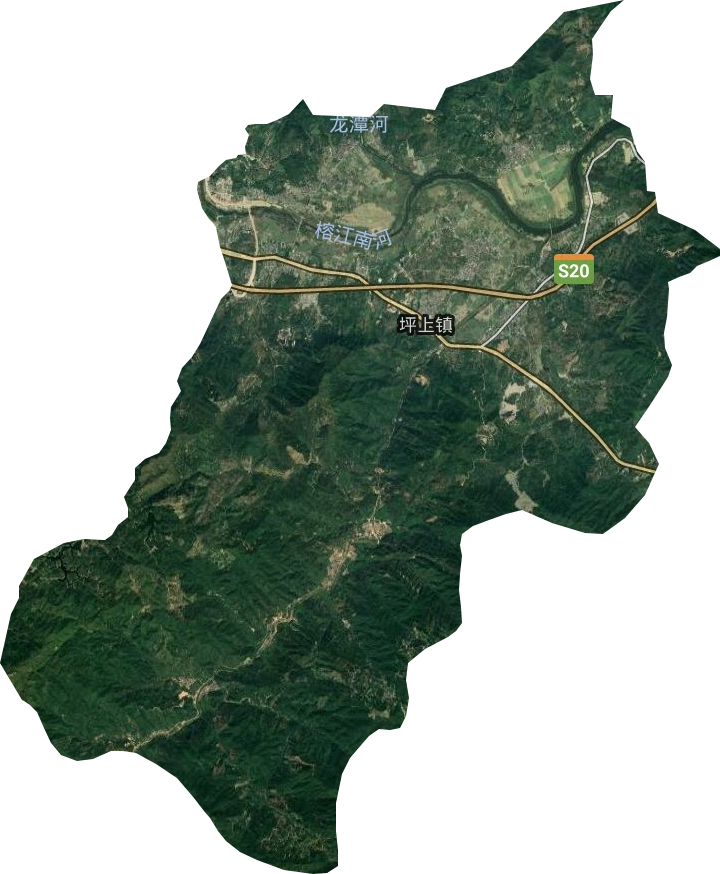 坪上鎮衛星圖