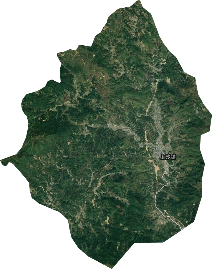 上砂鎮(zhèn)衛(wèi)星圖