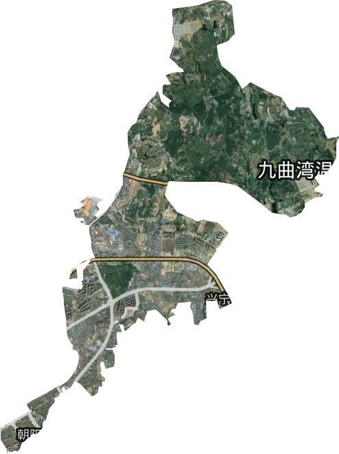 朝陽街道衛星圖