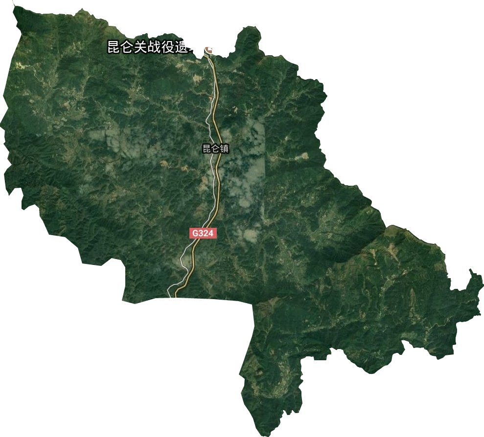 昆侖鎮衛星圖