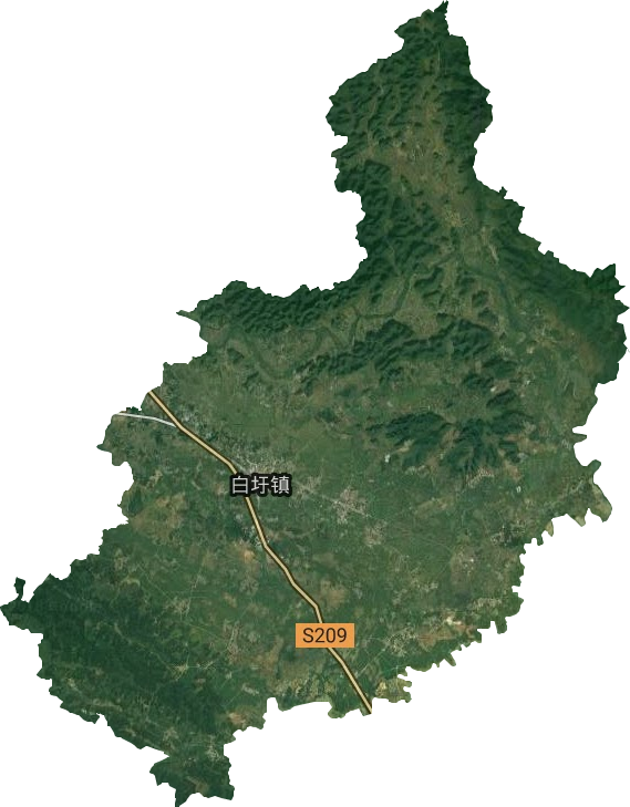 白圩鎮(zhèn)衛(wèi)星圖