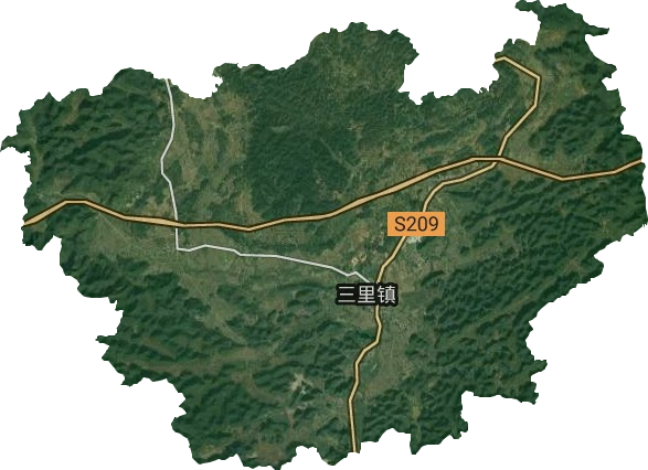 三里鎮衛星圖