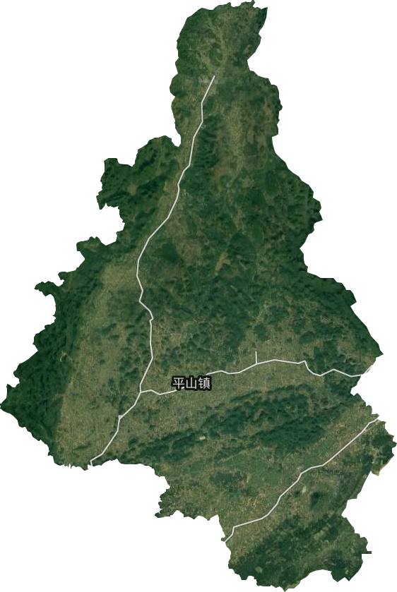 平山鎮衛星圖
