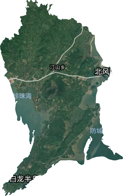 江山鄉衛星圖