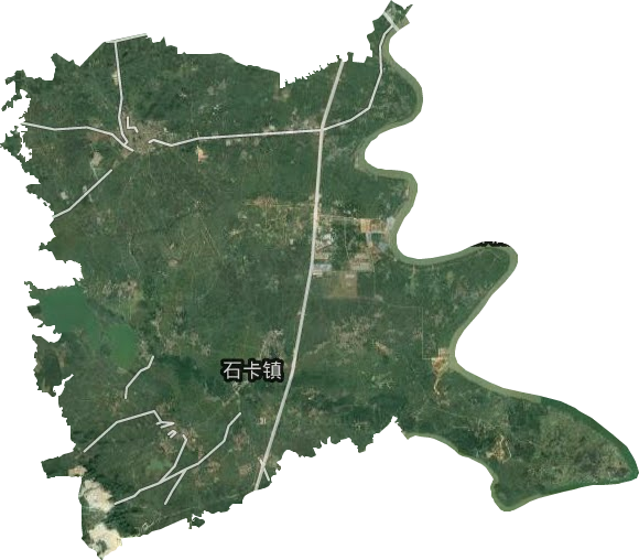 石卡鎮衛星圖