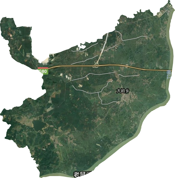 大嶺鄉衛星圖