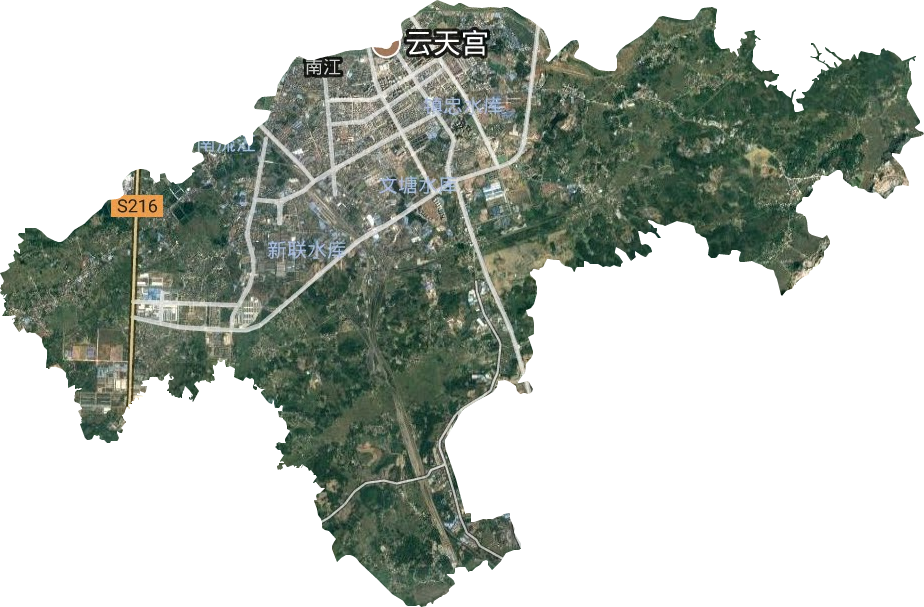 南江街道衛星圖
