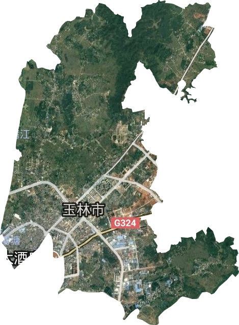 名山街道衛星圖