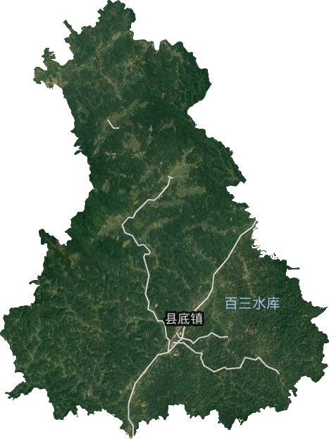 縣底鎮衛星圖