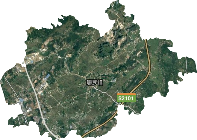珊羅鎮衛星圖