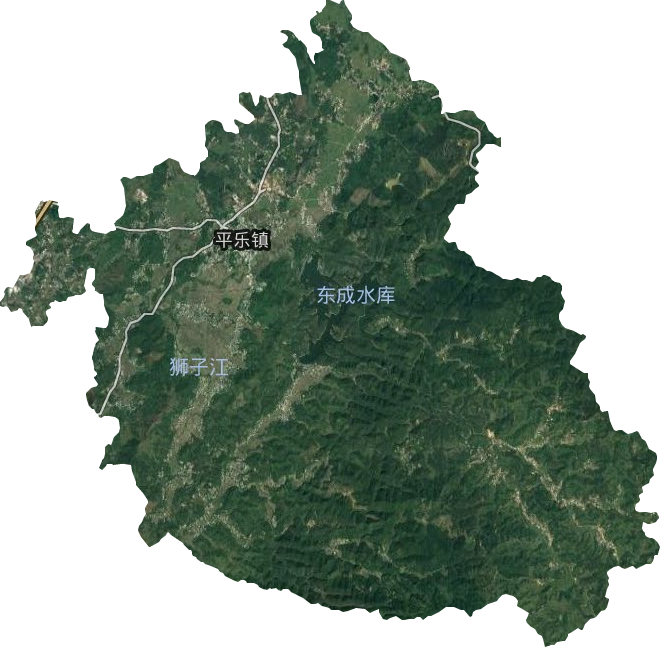 平樂鎮衛星圖