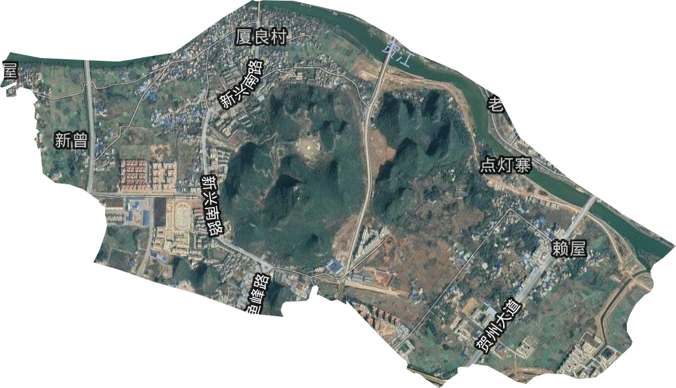 江南街道衛星圖