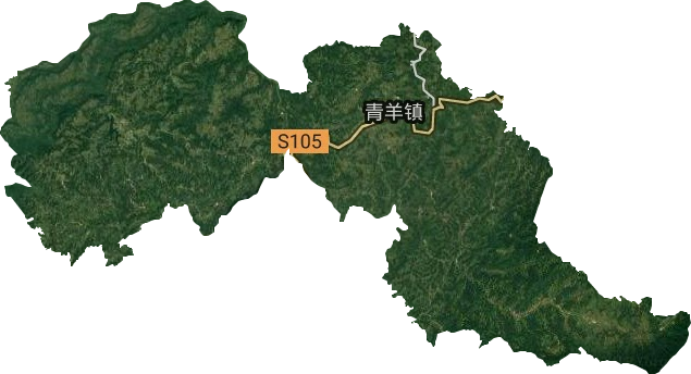 青羊鎮衛星圖