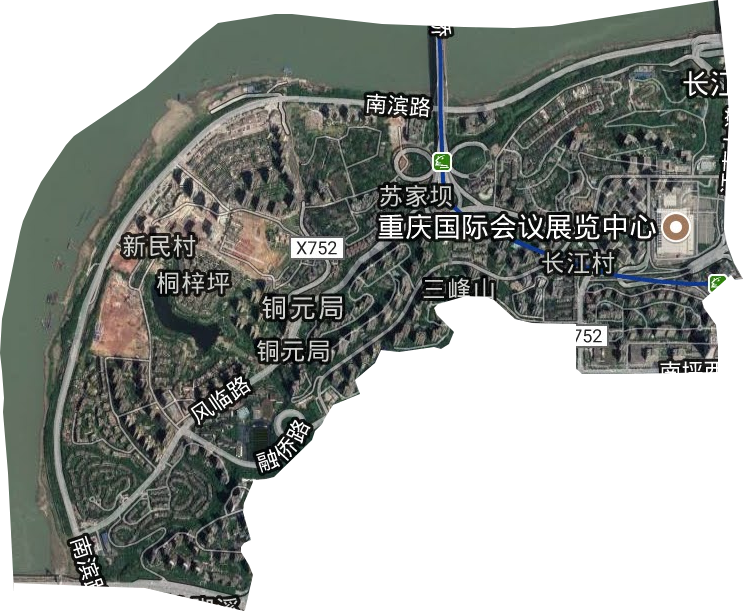 銅元局街道衛星圖