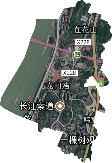 龍門浩街道衛(wèi)星圖