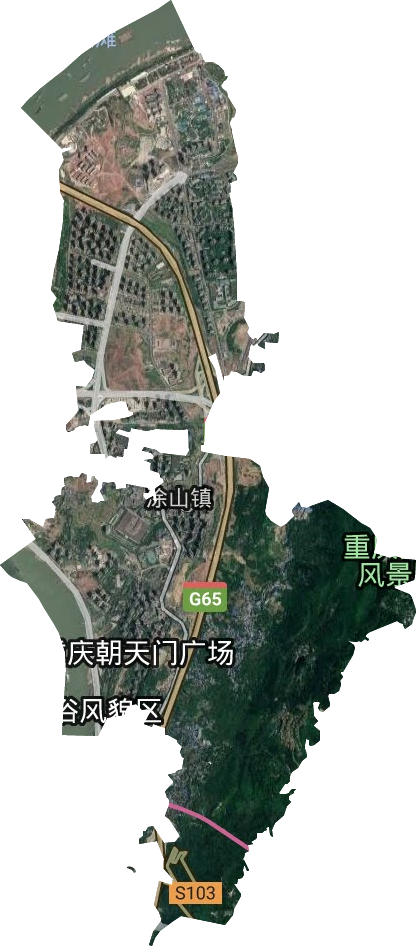 涂山鎮衛星圖