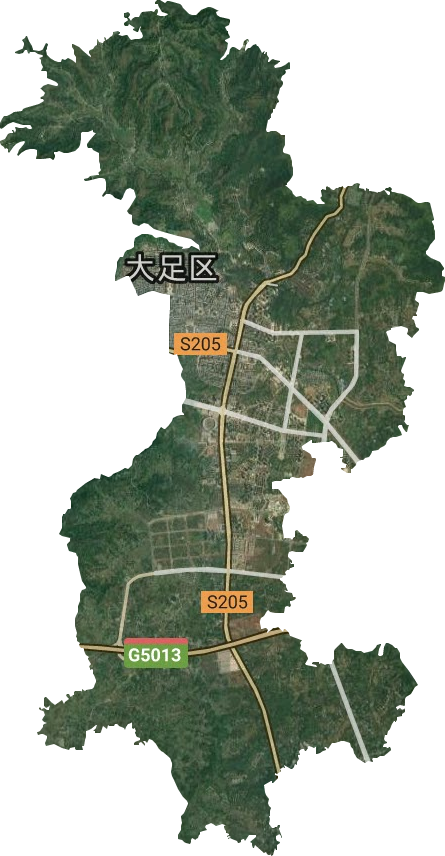 棠香街道衛(wèi)星圖