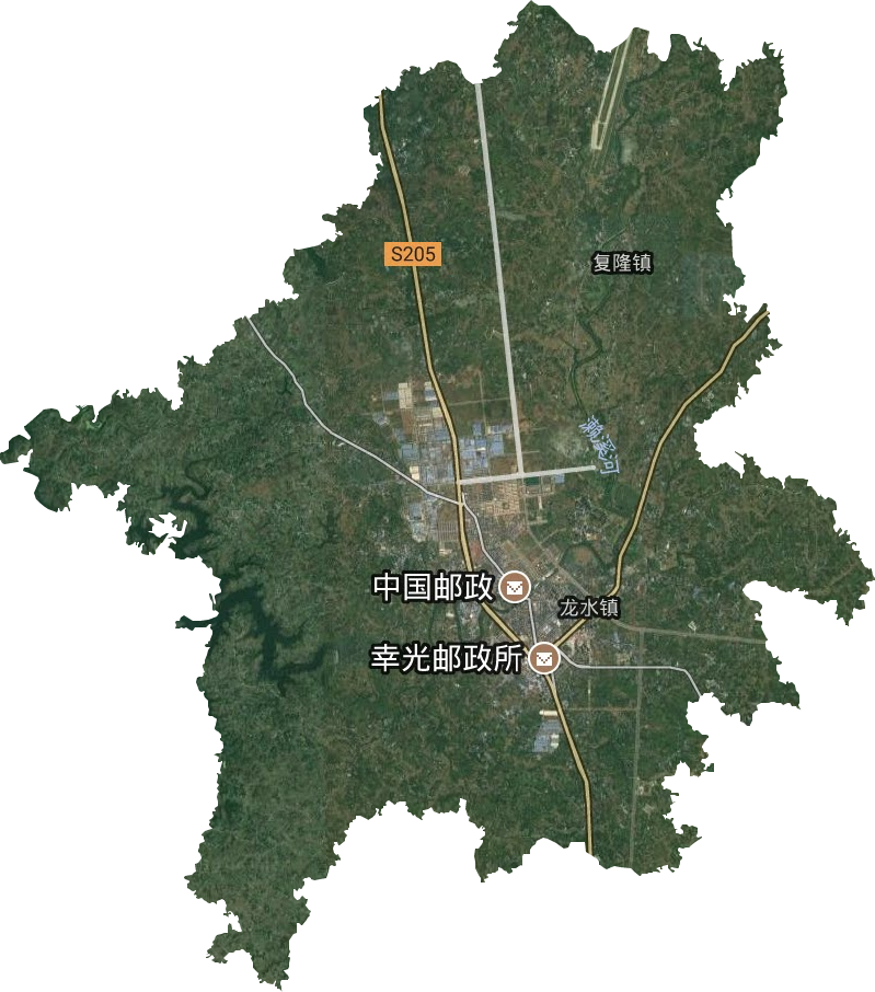龍水鎮衛星圖