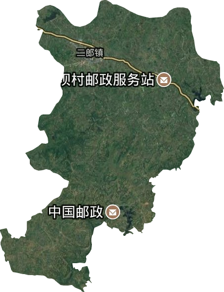 二郎鎮衛星圖