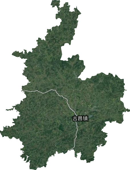 古昌鎮(zhèn)衛(wèi)星圖