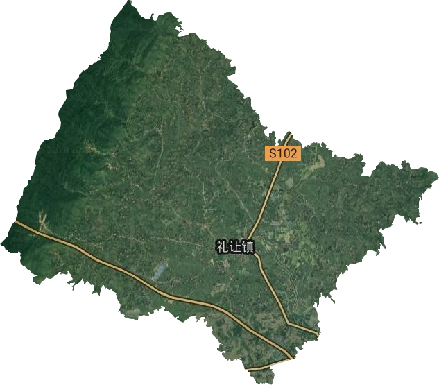 禮讓鎮衛星圖