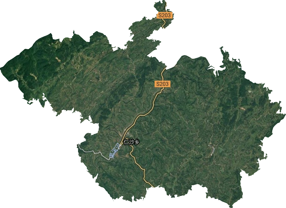 仁沙鎮衛星圖