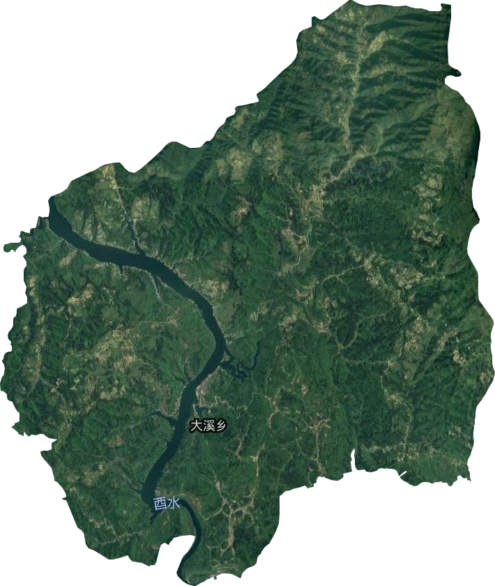 大溪鄉(xiāng)衛(wèi)星圖