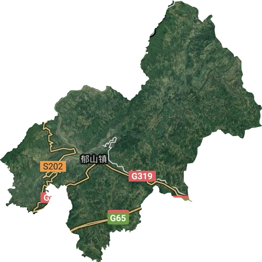 郁山鎮(zhèn)衛(wèi)星圖
