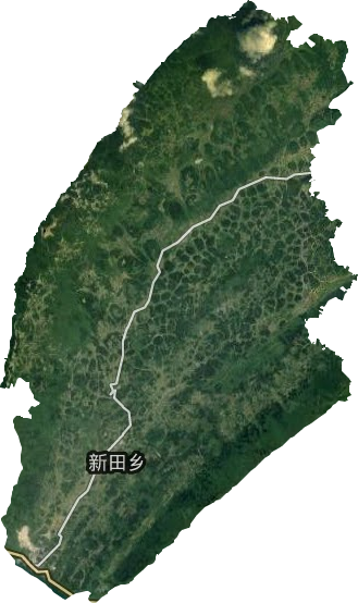 新田鎮衛星圖