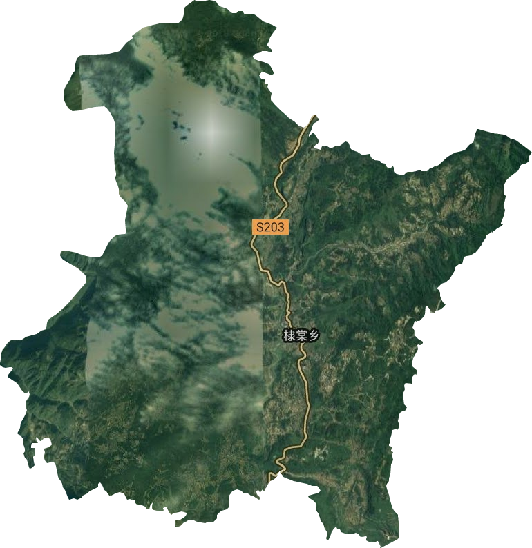 棣棠鄉衛星圖