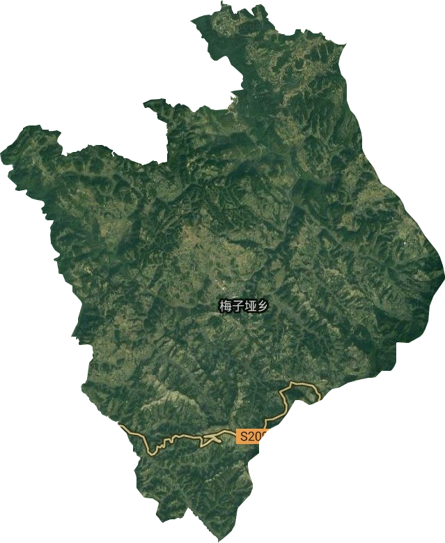 梅子埡鄉衛星圖