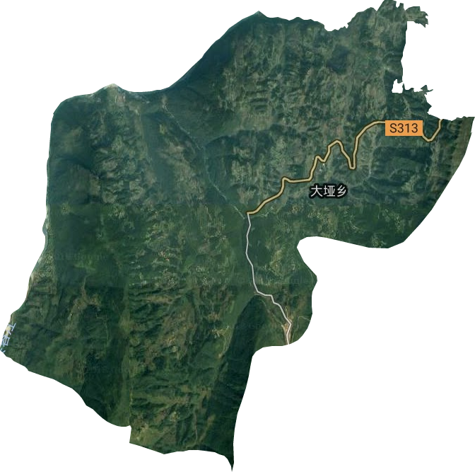大埡鄉(xiāng)衛(wèi)星圖