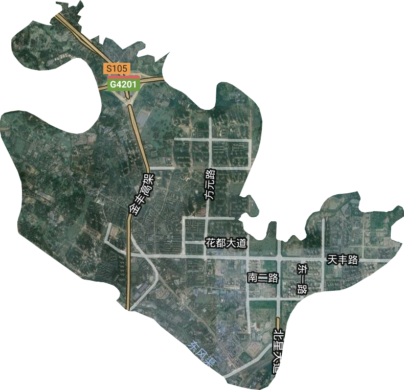大豐街道衛星圖