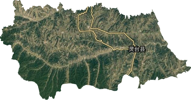 靈臺(tái)縣衛(wèi)星圖