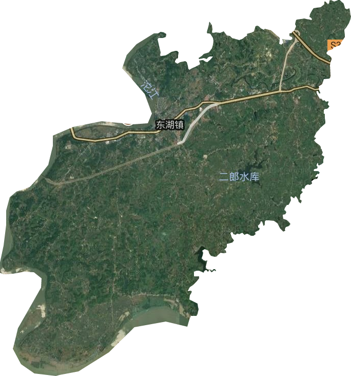 東湖鎮(zhèn)衛(wèi)星圖