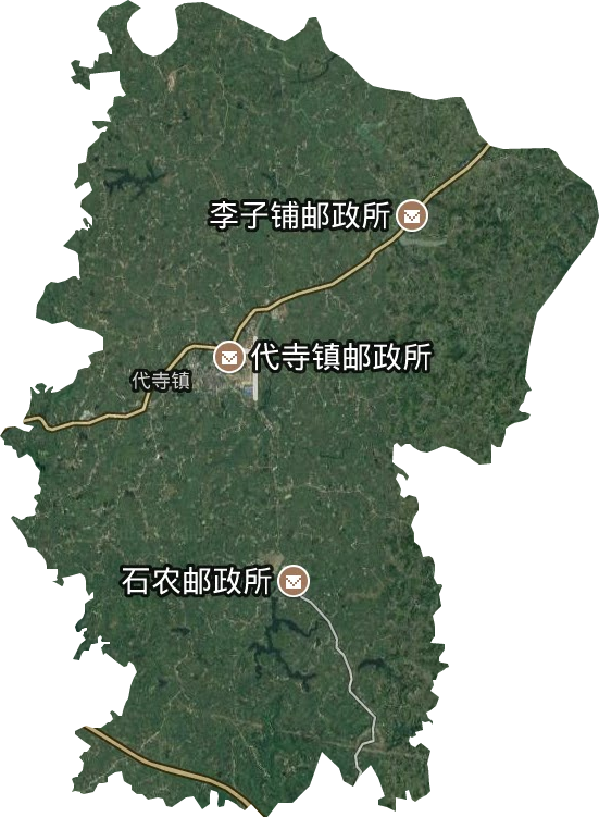 代寺鎮衛星圖