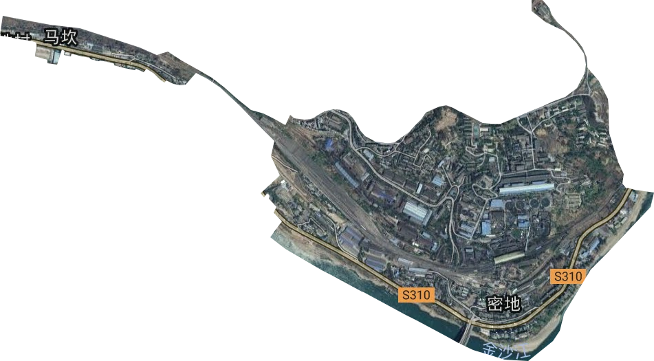 密地街道衛星圖