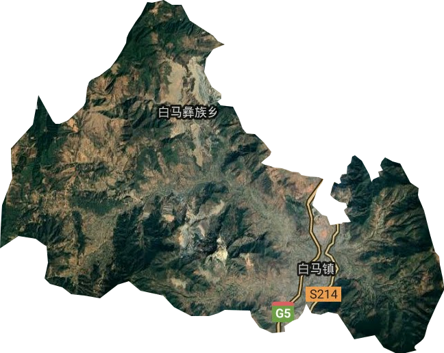 白馬鎮(zhèn)衛(wèi)星圖