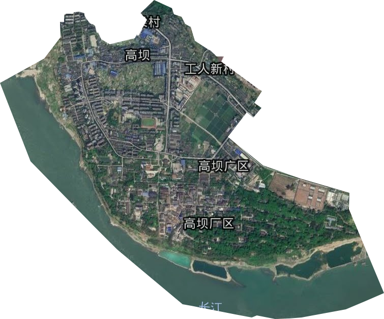高壩街道衛星圖