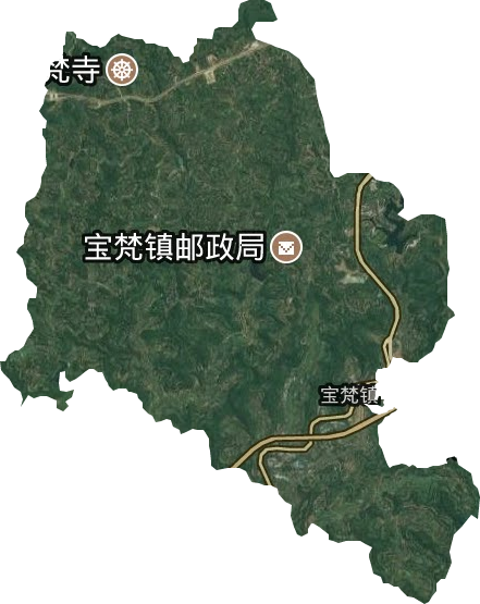 寶梵鎮衛星圖