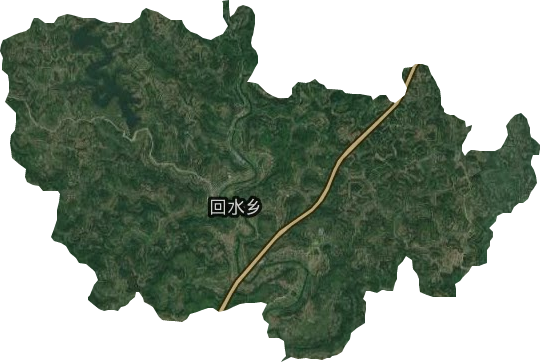 回水鄉衛星圖