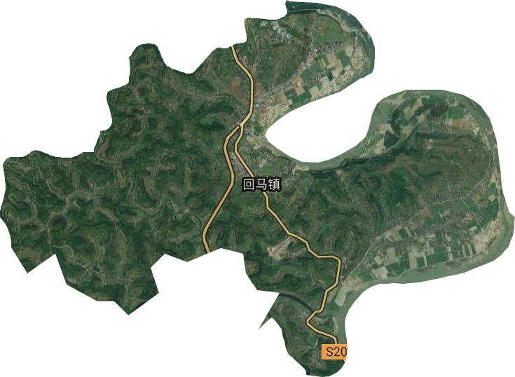 回馬鎮衛星圖