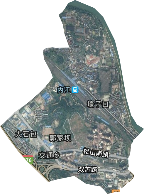 壕子口街道衛星圖